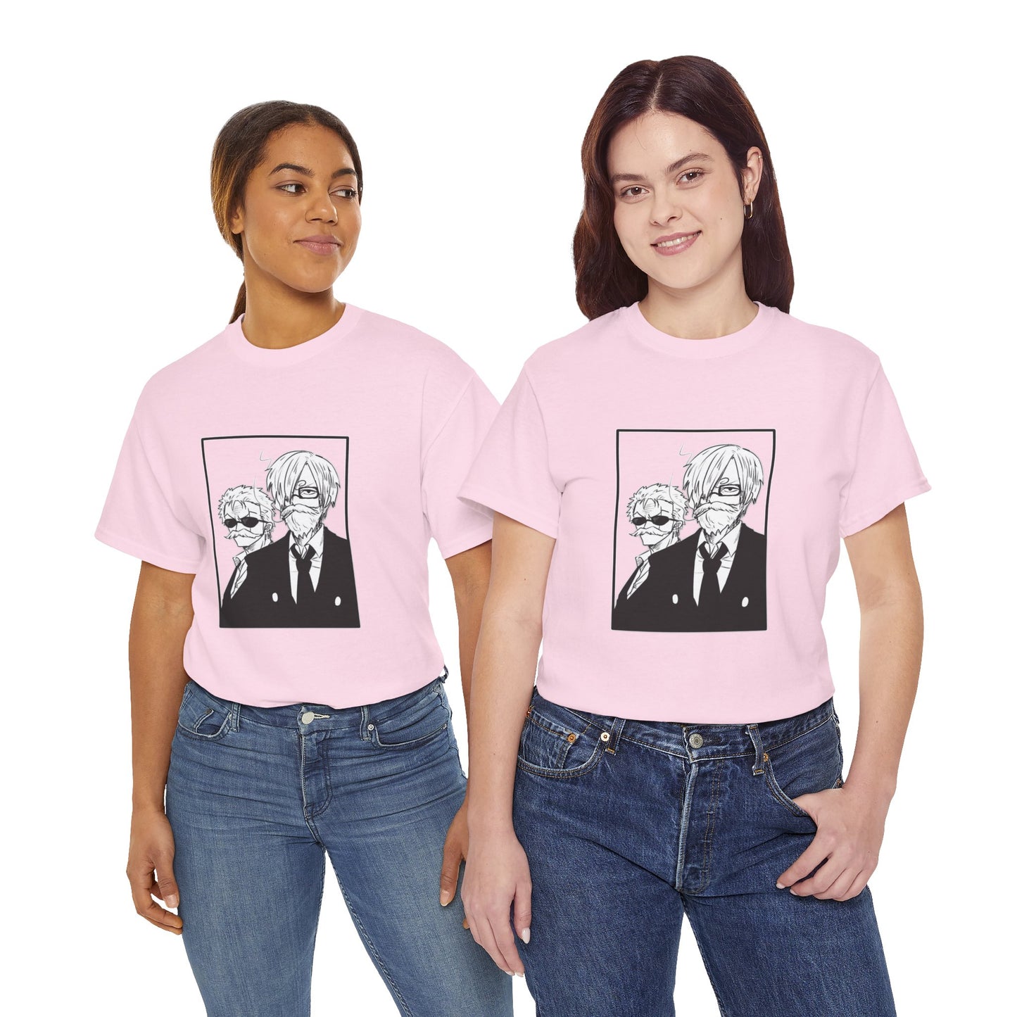 Copy of Spy Duo Anime T-Shirt, Minimalist Undercover Agents Tee, Seinen Manga Art, Premium Cotton