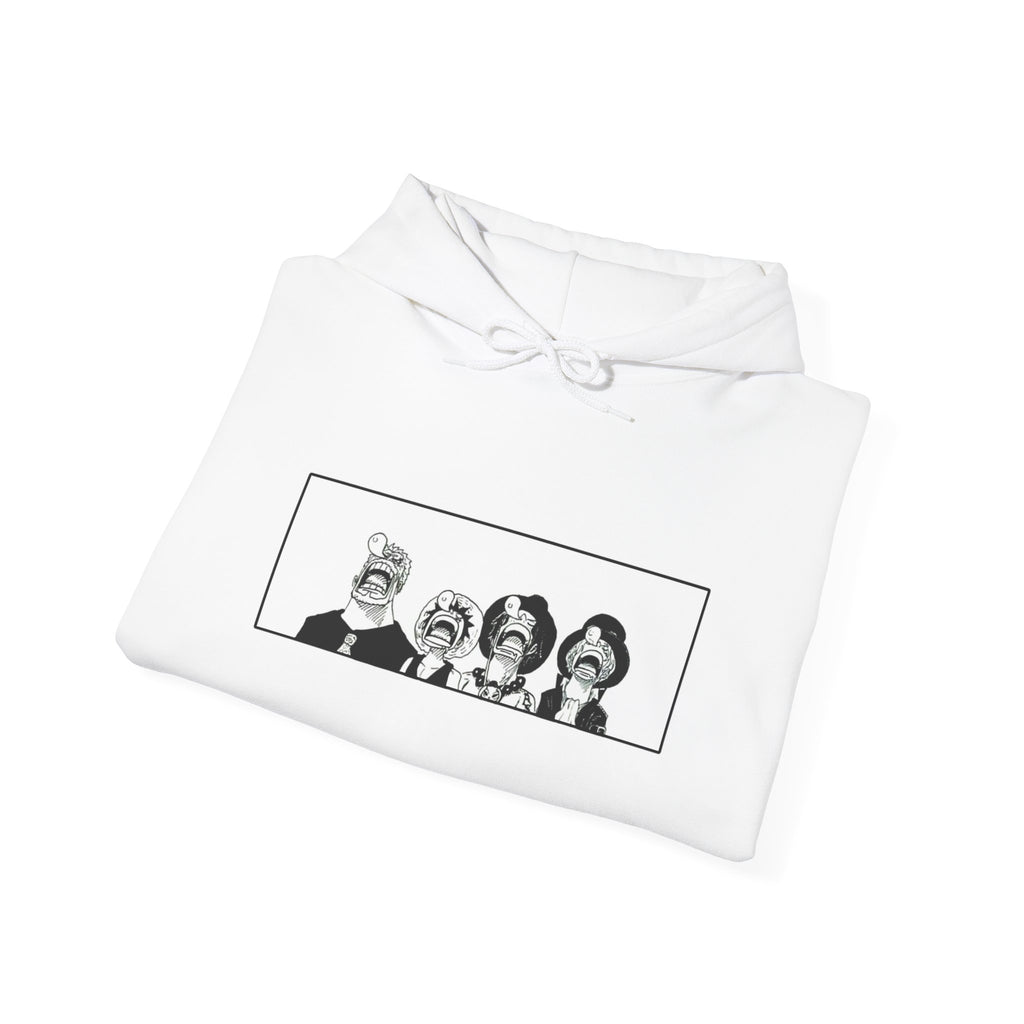 Captain Family Hoodie, Three Brothers Sleeping Art, Family Nap Manga Panel, Wholesome Anime, Premium Cotton