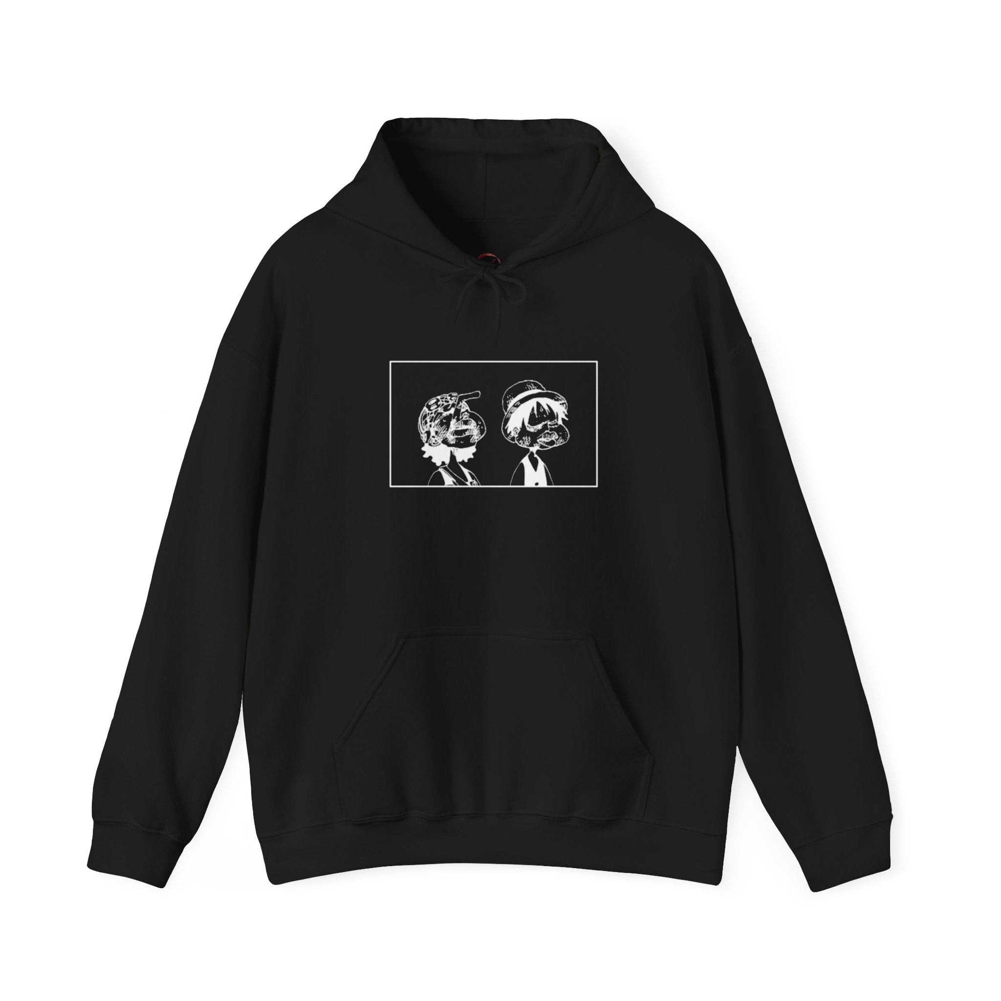 Captain Sniper Hoodie, Comedy Duo Manga Panel Art, Pirate Humor Pullover, Seinen Streetwear, Premium Cotton