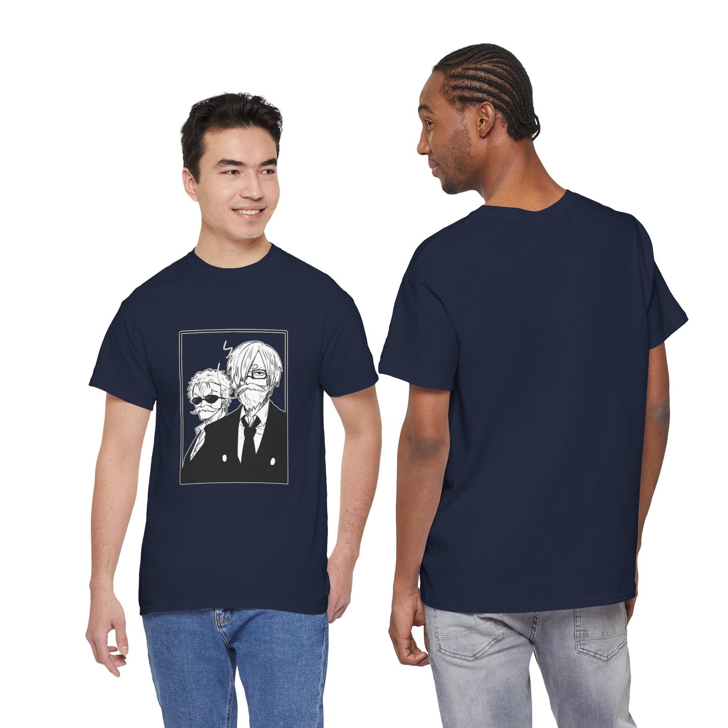 Copy of Spy Duo Anime T-Shirt, Minimalist Undercover Agents Tee, Seinen Manga Art, Premium Cotton