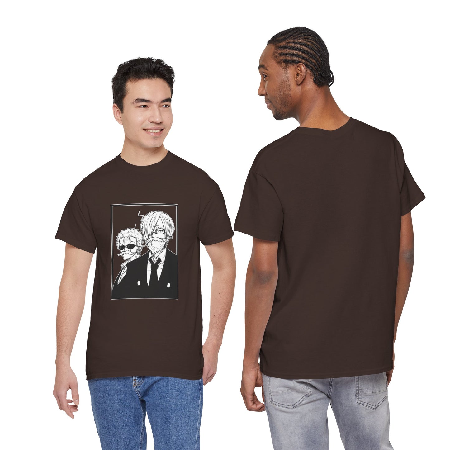 Copy of Spy Duo Anime T-Shirt, Minimalist Undercover Agents Tee, Seinen Manga Art, Premium Cotton