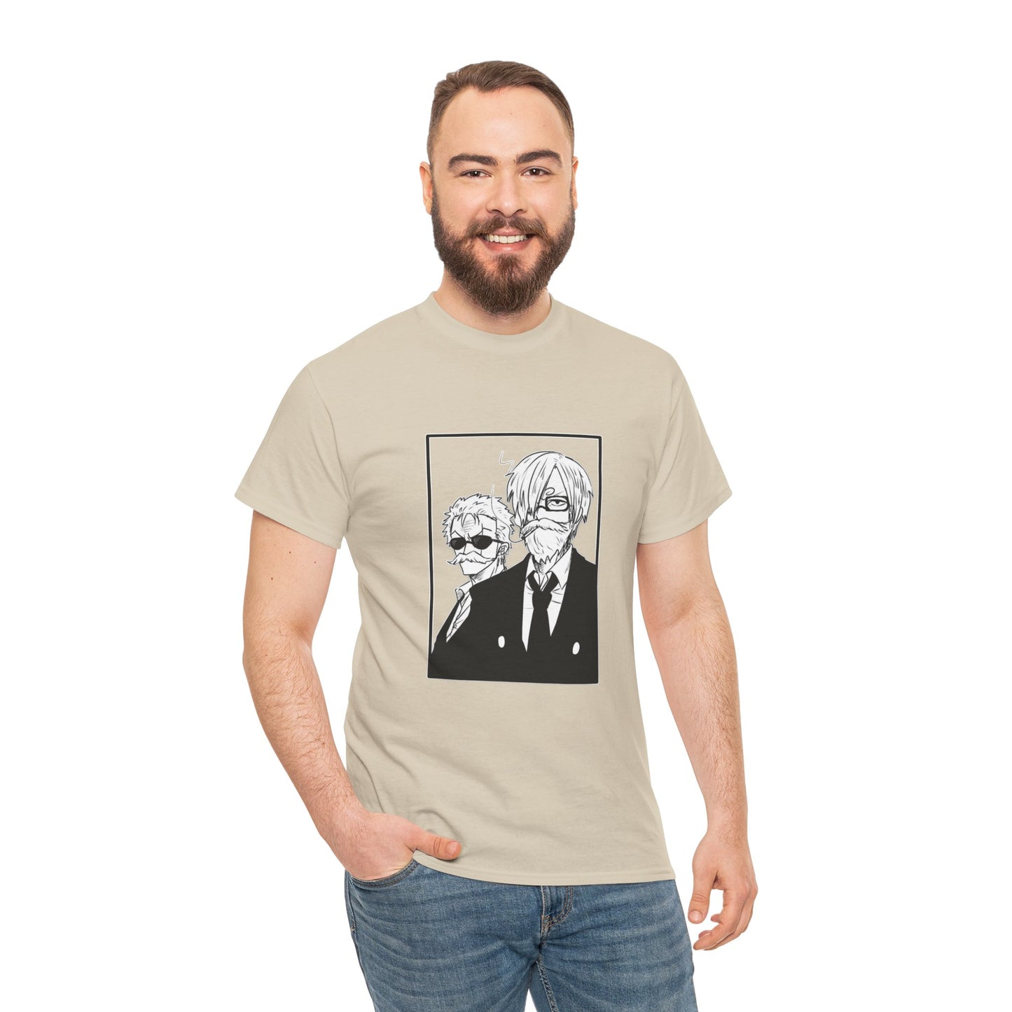 Copy of Spy Duo Anime T-Shirt, Minimalist Undercover Agents Tee, Seinen Manga Art, Premium Cotton