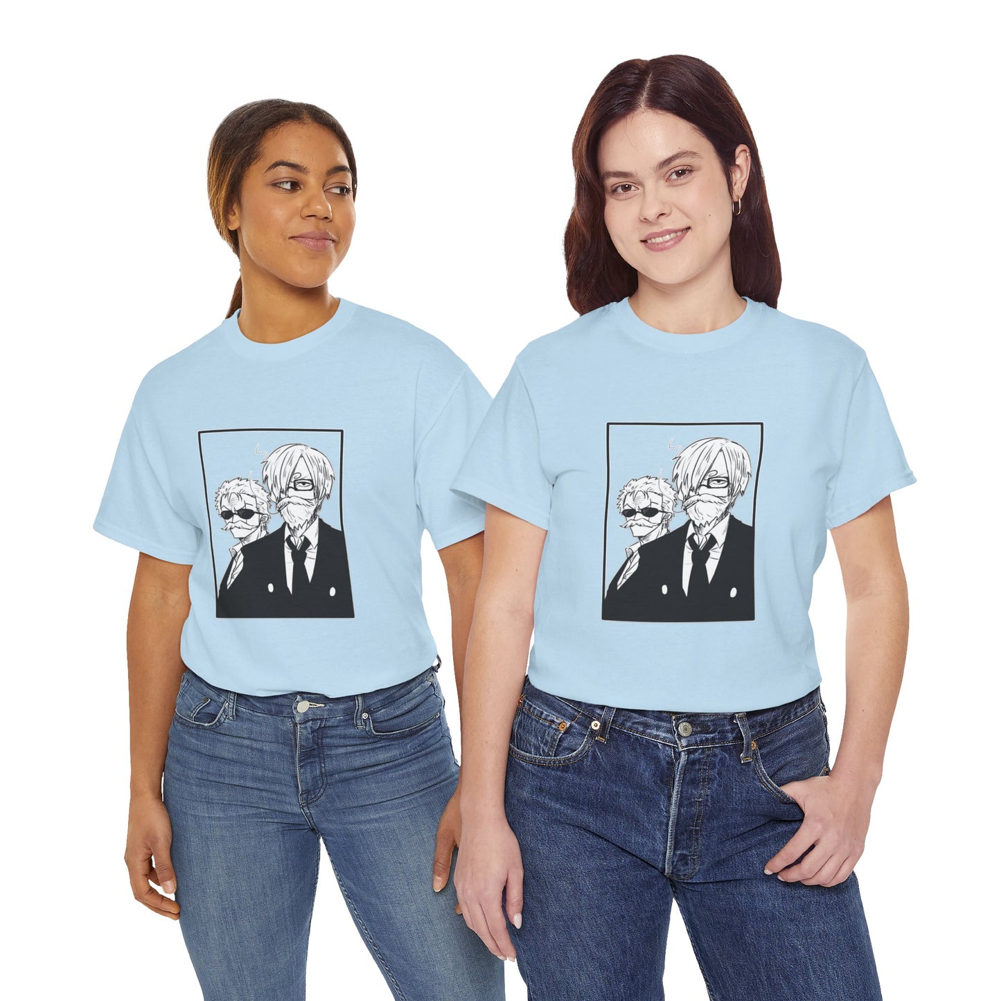 Copy of Spy Duo Anime T-Shirt, Minimalist Undercover Agents Tee, Seinen Manga Art, Premium Cotton