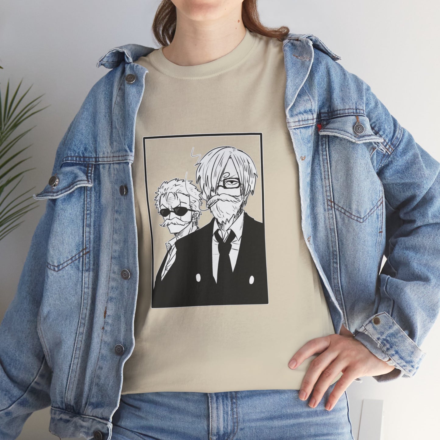 Spy Duo Anime T-Shirt, Minimalist Undercover Agents Tee, Seinen Manga Art, Premium Cotton
