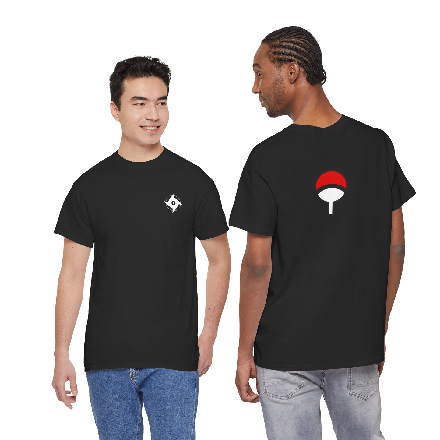 Eye Technique Anime T-Shirt, Minimalist Clan Symbol Tee, Dark Shonen Streetwear, Premium Cotton
