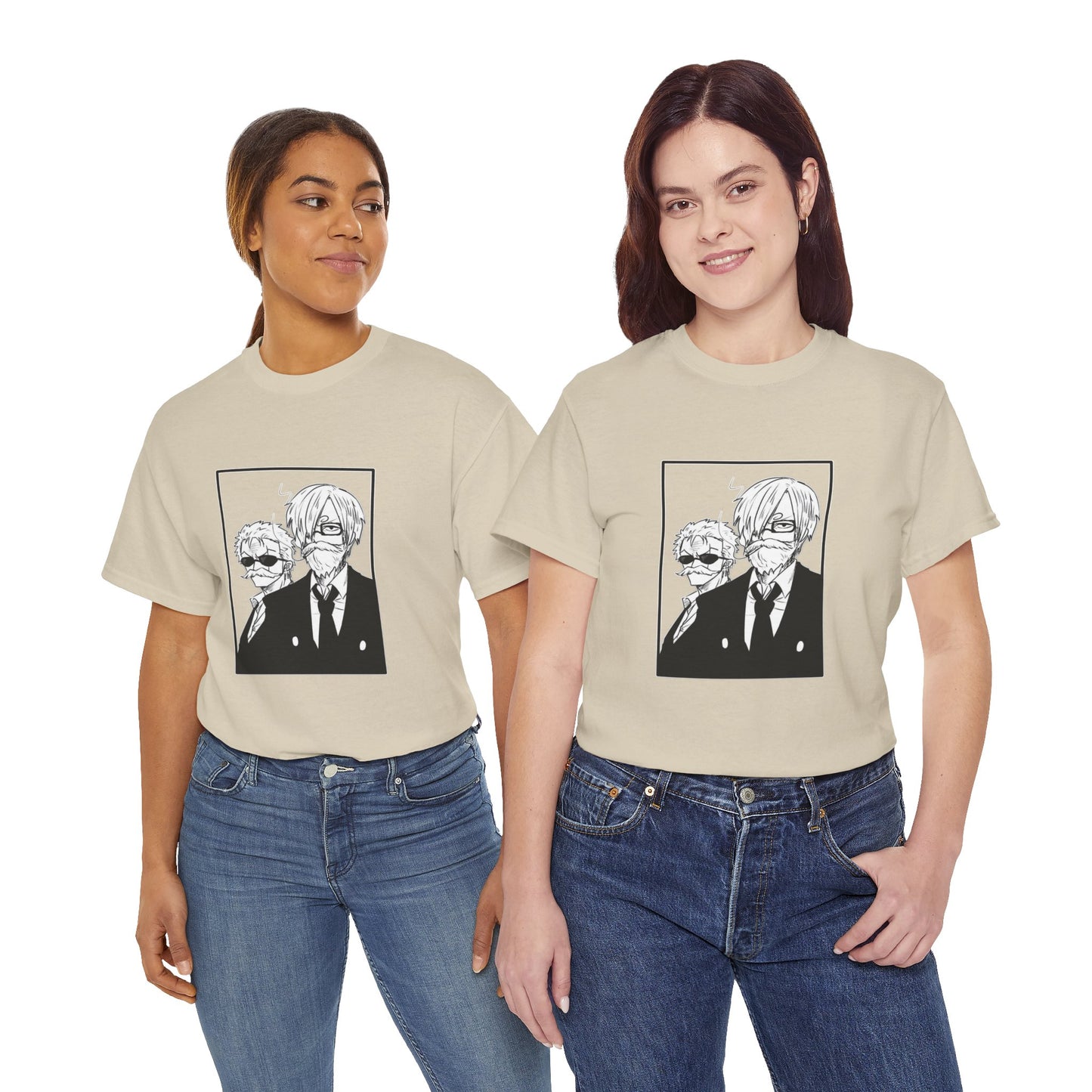 Copy of Spy Duo Anime T-Shirt, Minimalist Undercover Agents Tee, Seinen Manga Art, Premium Cotton