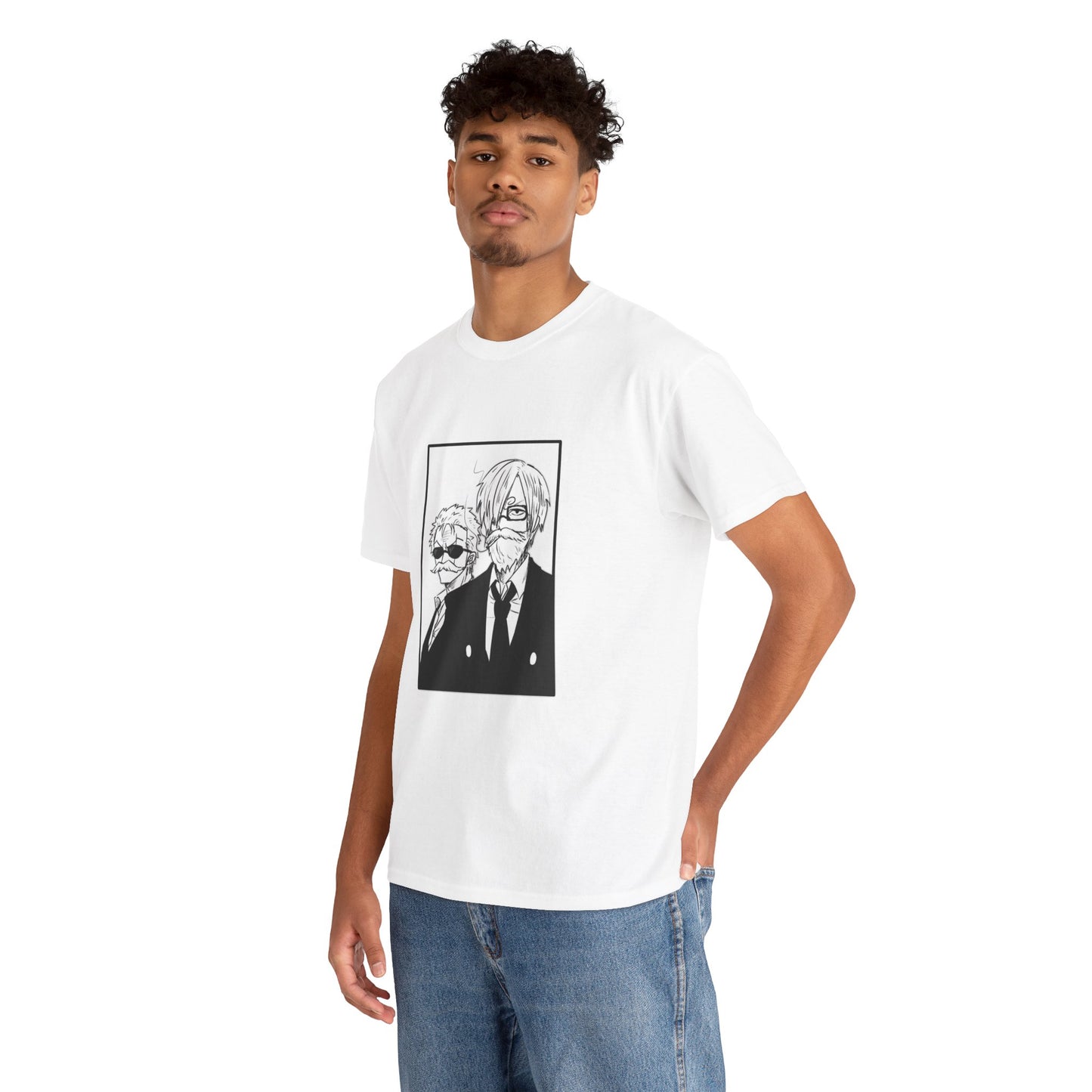 Spy Duo Anime T-Shirt, Minimalist Undercover Agents Tee, Seinen Manga Art, Premium Cotton