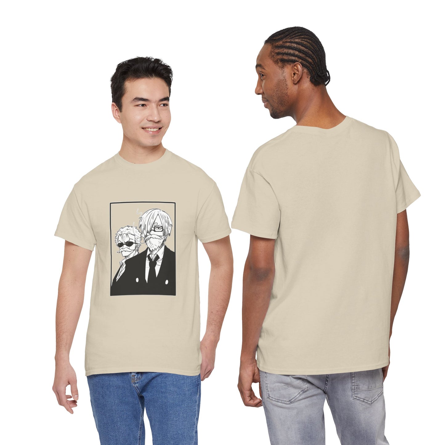 Copy of Spy Duo Anime T-Shirt, Minimalist Undercover Agents Tee, Seinen Manga Art, Premium Cotton