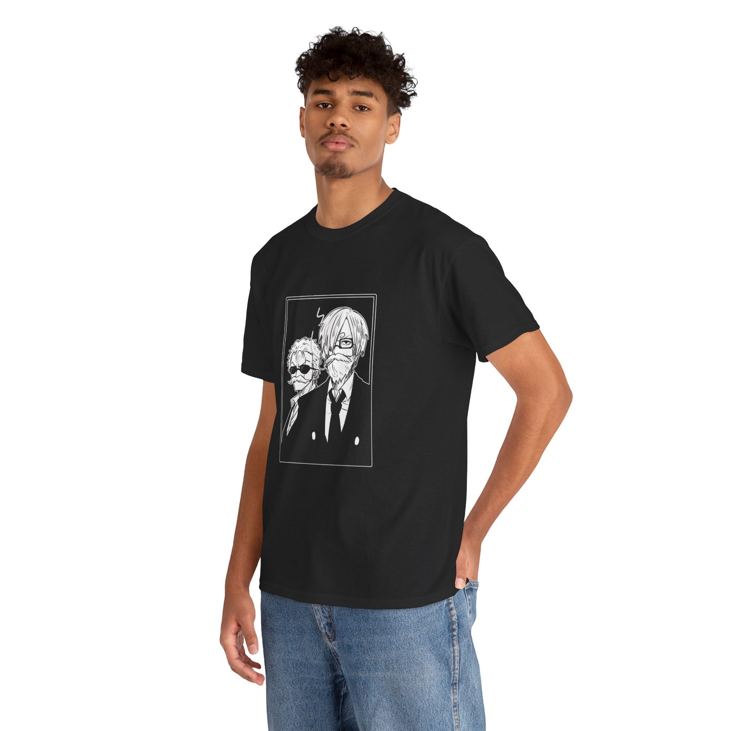 Spy Duo Anime T-Shirt, Minimalist Undercover Agents Tee, Seinen Manga Art, Premium Cotton