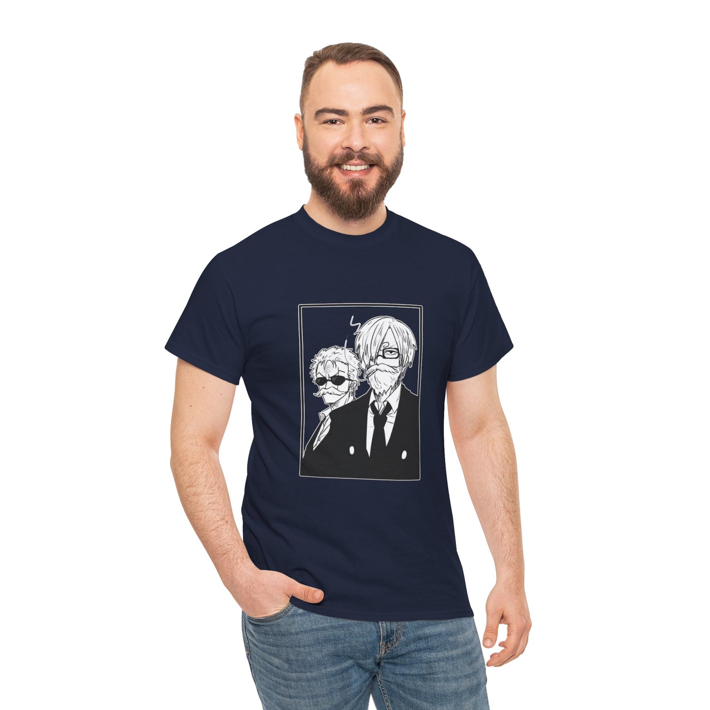 Copy of Spy Duo Anime T-Shirt, Minimalist Undercover Agents Tee, Seinen Manga Art, Premium Cotton