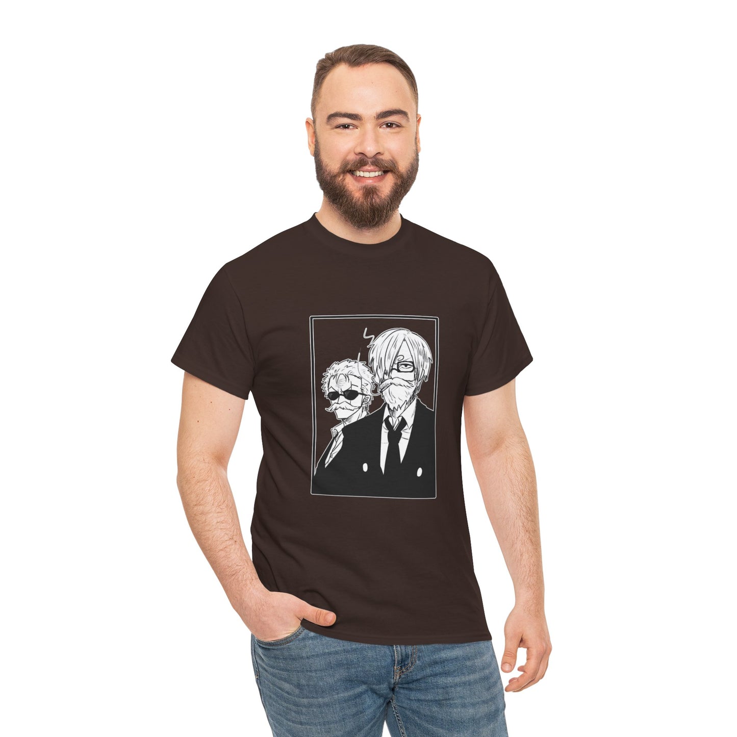 Copy of Spy Duo Anime T-Shirt, Minimalist Undercover Agents Tee, Seinen Manga Art, Premium Cotton