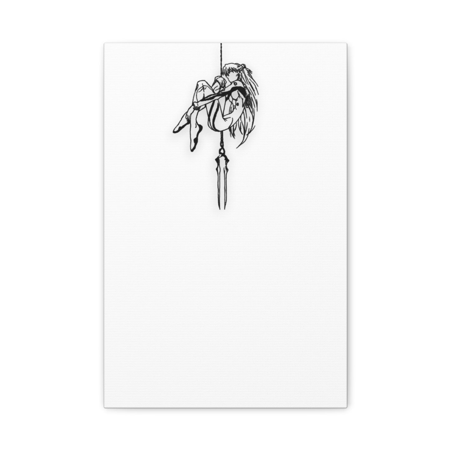 Fiery Pilot Canvas, Defiant Mech Warrior Portrait Art, Psychological Seinen Decor, Framed Canvas