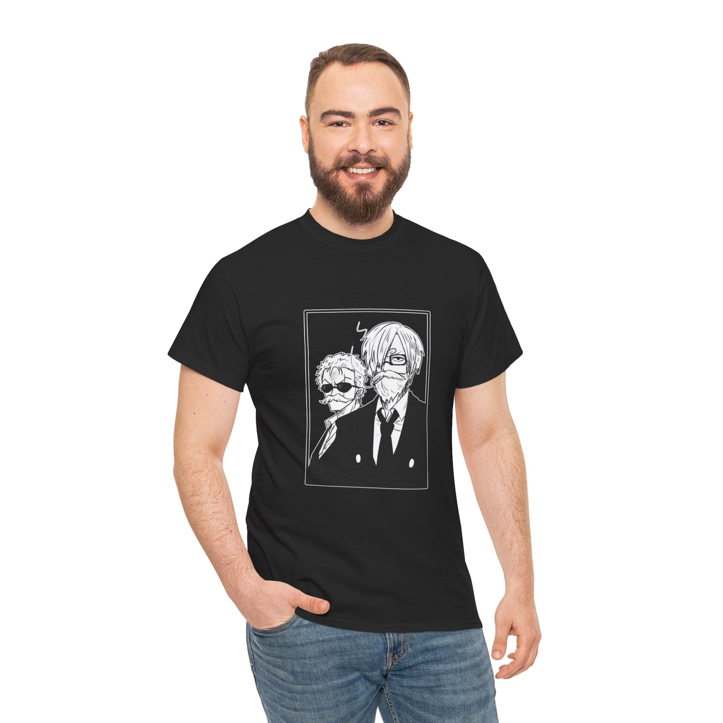 Copy of Spy Duo Anime T-Shirt, Minimalist Undercover Agents Tee, Seinen Manga Art, Premium Cotton
