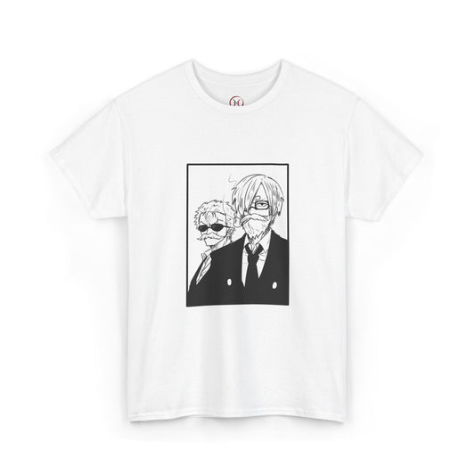 Spy Duo Anime T-Shirt, Minimalist Undercover Agents Tee, Seinen Manga Art, Premium Cotton