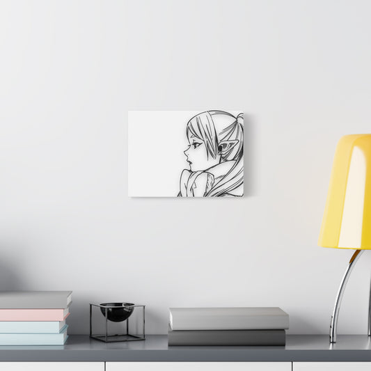 Immortal Mage Canvas, After The Quest Art, Silver-Haired Warrior Wall Decor, Seinen Fantasy, Framed Canvas