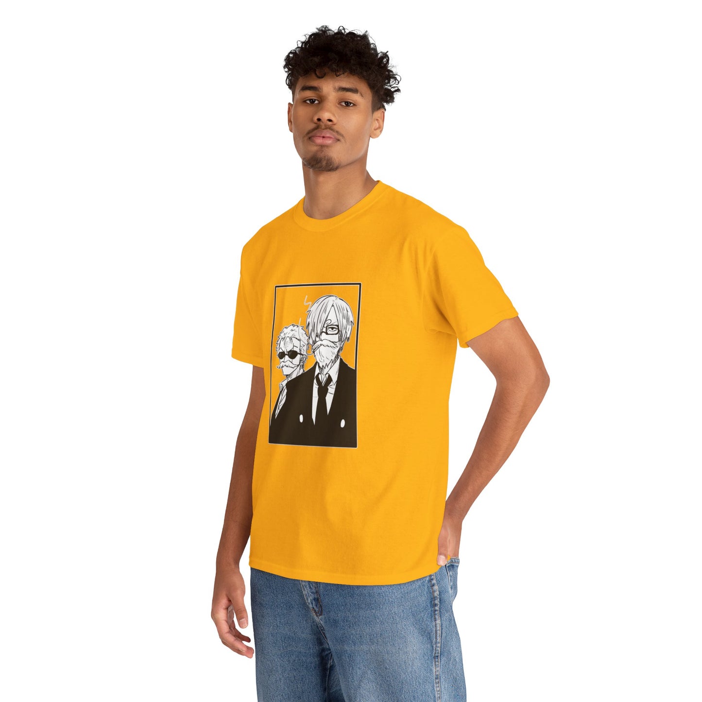 Spy Duo Anime T-Shirt, Minimalist Undercover Agents Tee, Seinen Manga Art, Premium Cotton