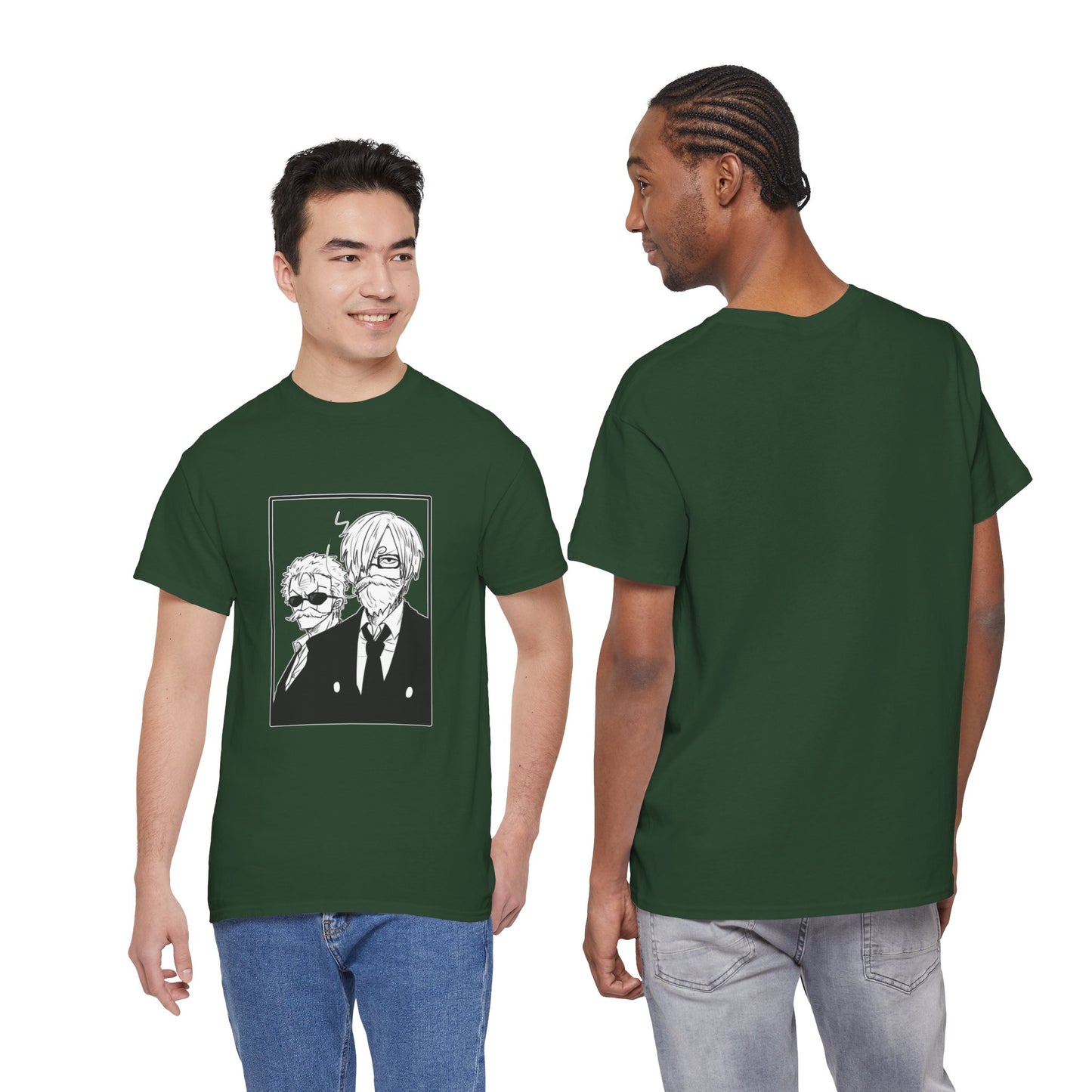 Copy of Spy Duo Anime T-Shirt, Minimalist Undercover Agents Tee, Seinen Manga Art, Premium Cotton
