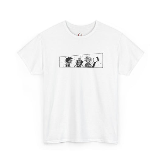Explosion Comedy T-Shirt, Pirate Trio Manga Panel Art, Funny Anime Tee, Seinen Humor, Premium Cotton
