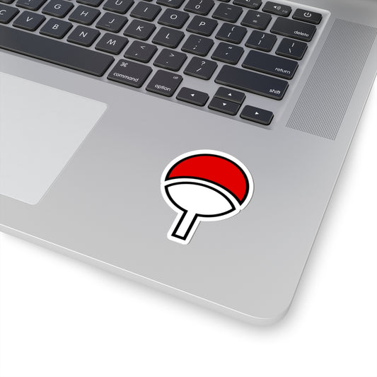 Clan Symbol Sticker, Red Tomoe Crest Vinyl Decal, Ninja Clan Art, Minimalist Anime Design