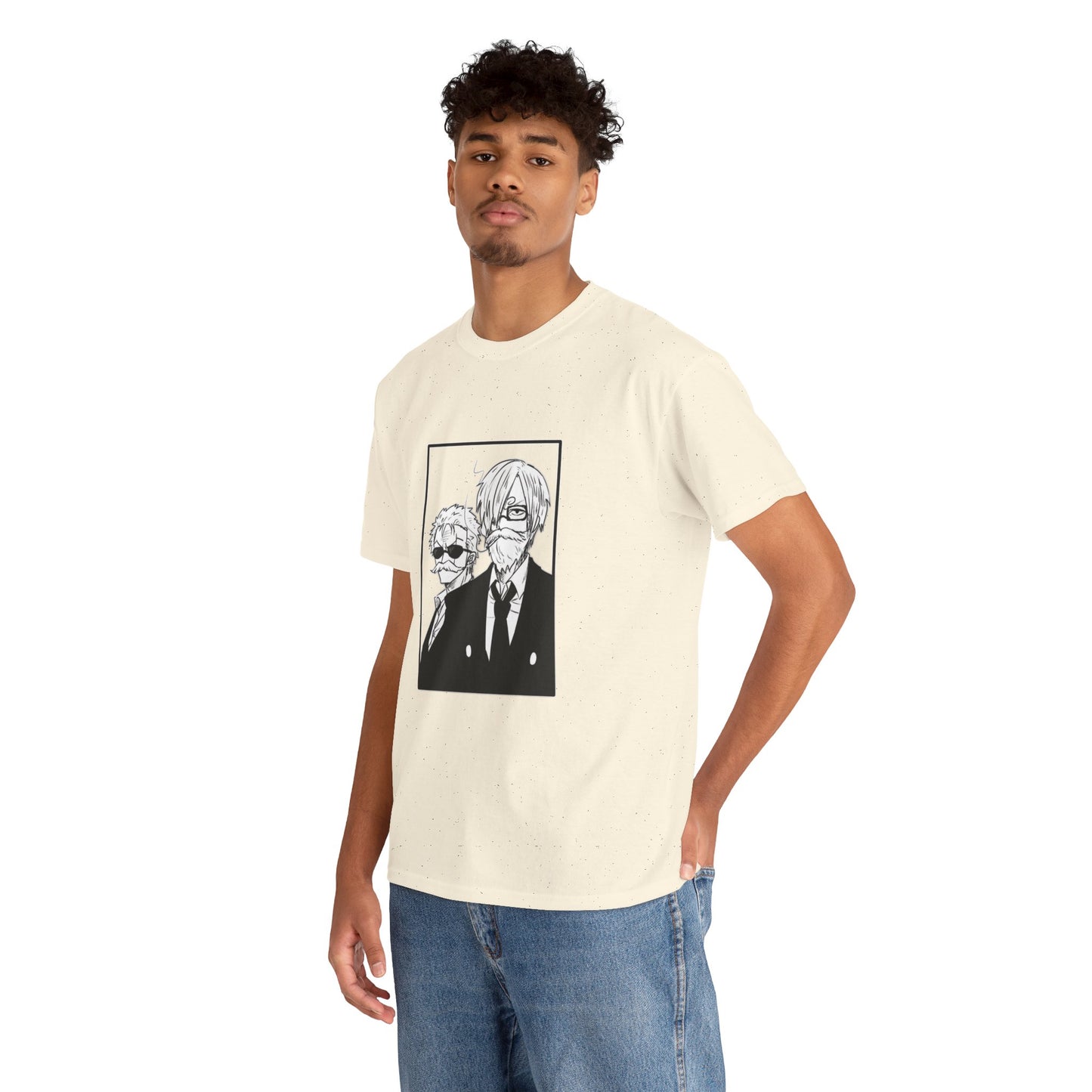 Spy Duo Anime T-Shirt, Minimalist Undercover Agents Tee, Seinen Manga Art, Premium Cotton