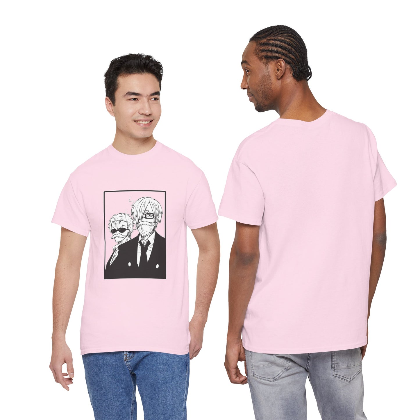 Copy of Spy Duo Anime T-Shirt, Minimalist Undercover Agents Tee, Seinen Manga Art, Premium Cotton