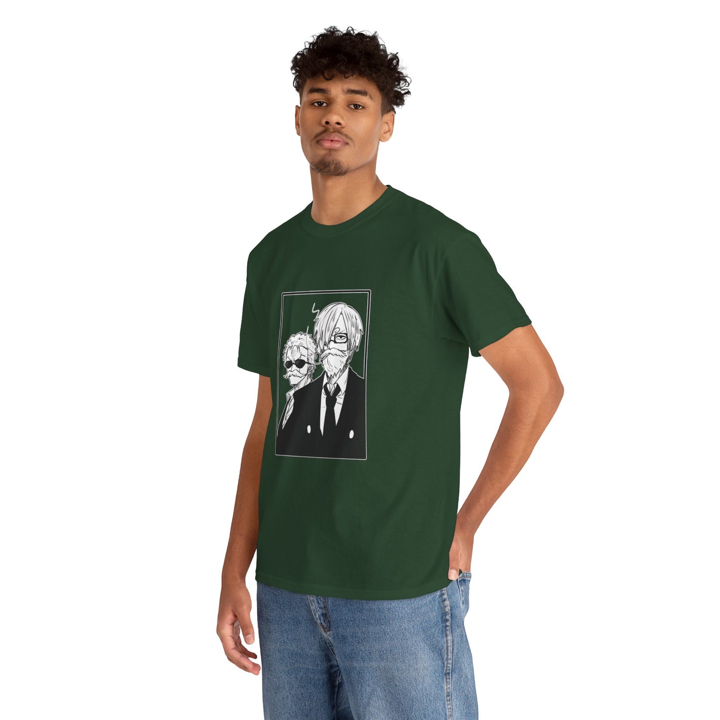 Spy Duo Anime T-Shirt, Minimalist Undercover Agents Tee, Seinen Manga Art, Premium Cotton
