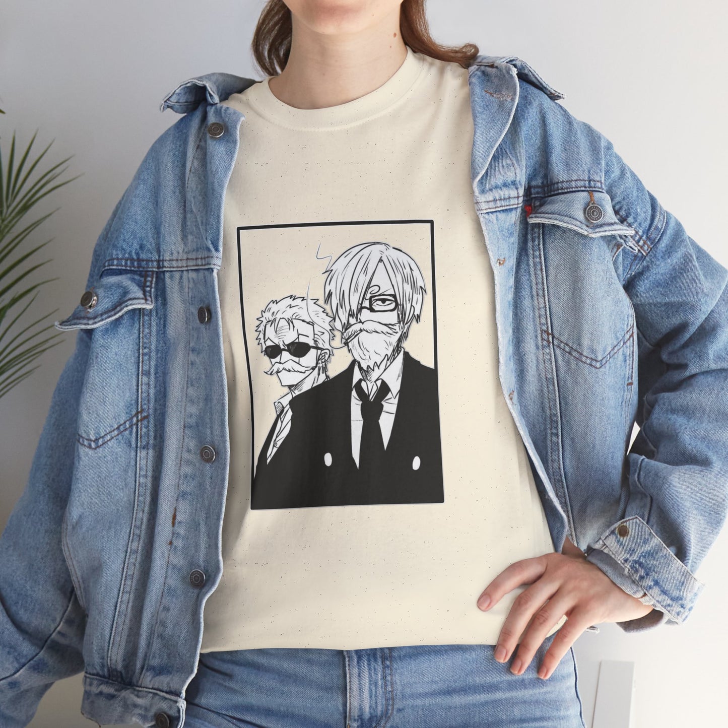 Copy of Spy Duo Anime T-Shirt, Minimalist Undercover Agents Tee, Seinen Manga Art, Premium Cotton
