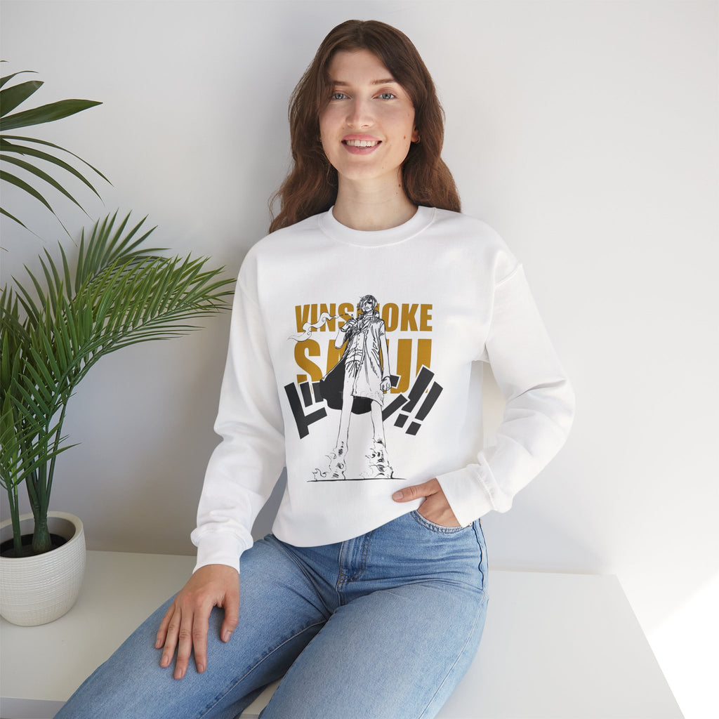 Blonde Chef Sweatshirt, Anime Cook Typography Art, Manga Streetwear Crewneck, Seinen Style, Premium Cotton