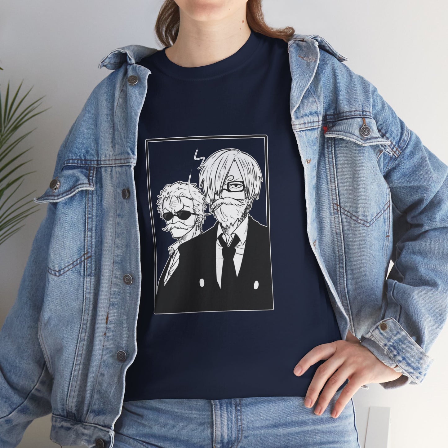 Spy Duo Anime T-Shirt, Minimalist Undercover Agents Tee, Seinen Manga Art, Premium Cotton