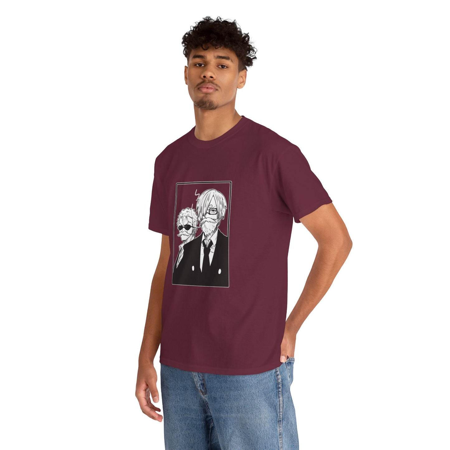 Spy Duo Anime T-Shirt, Minimalist Undercover Agents Tee, Seinen Manga Art, Premium Cotton
