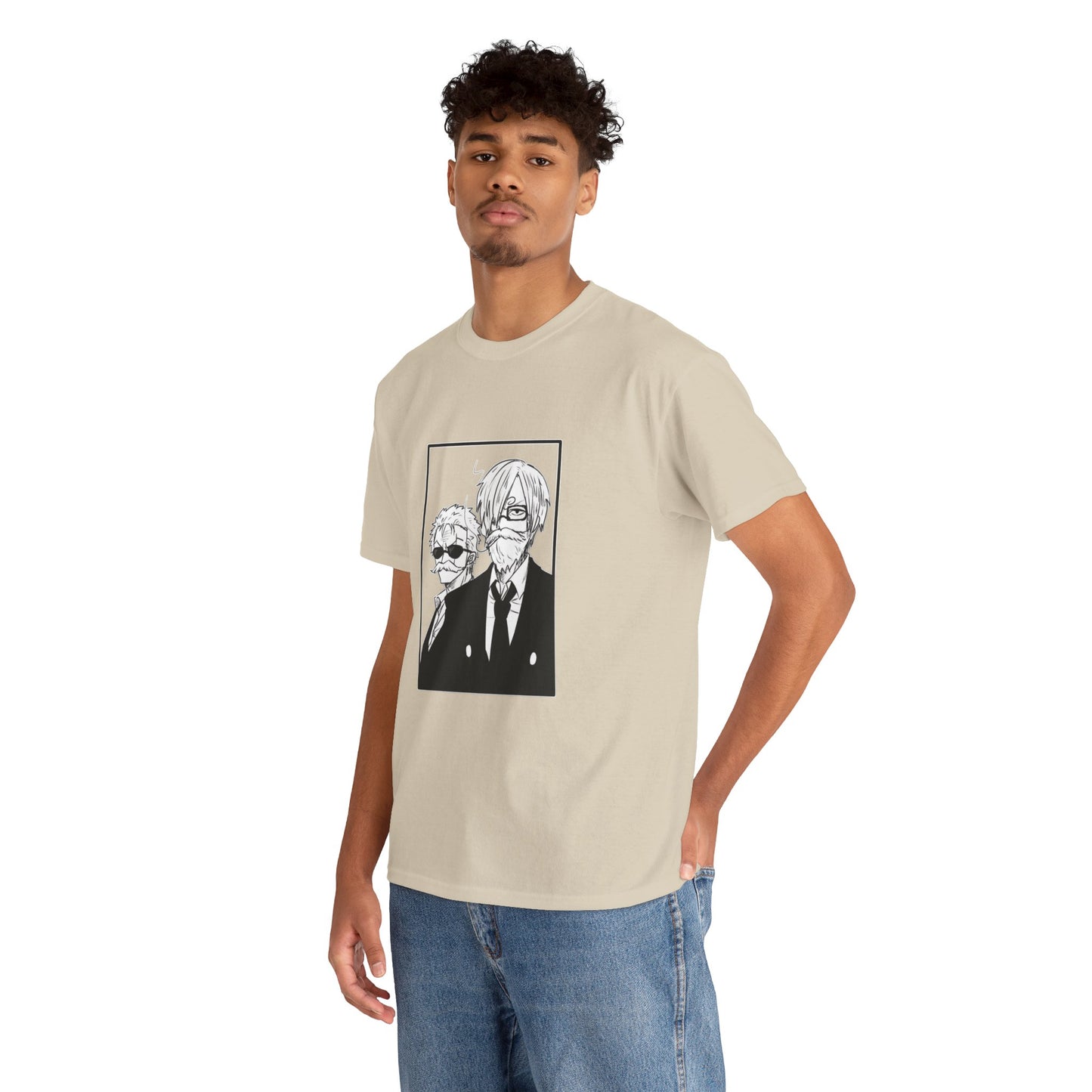Spy Duo Anime T-Shirt, Minimalist Undercover Agents Tee, Seinen Manga Art, Premium Cotton