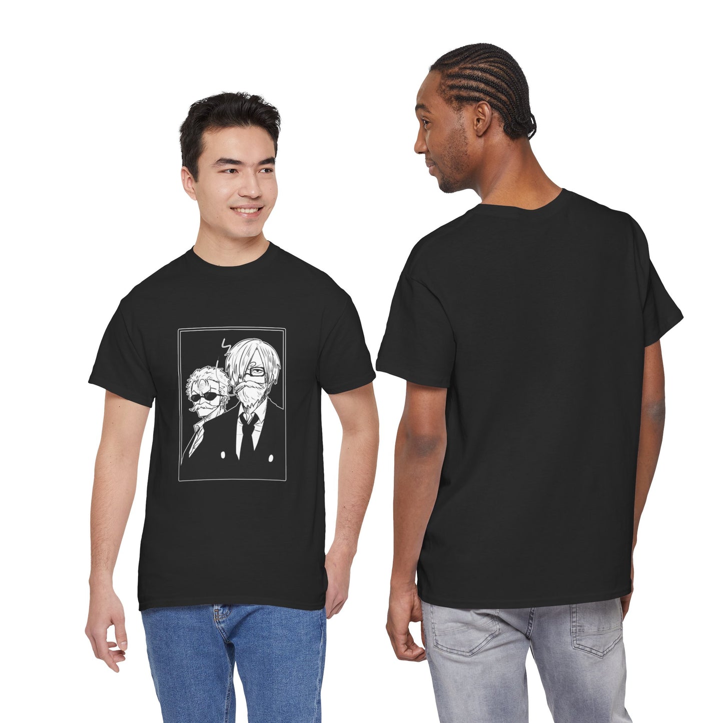 Copy of Spy Duo Anime T-Shirt, Minimalist Undercover Agents Tee, Seinen Manga Art, Premium Cotton