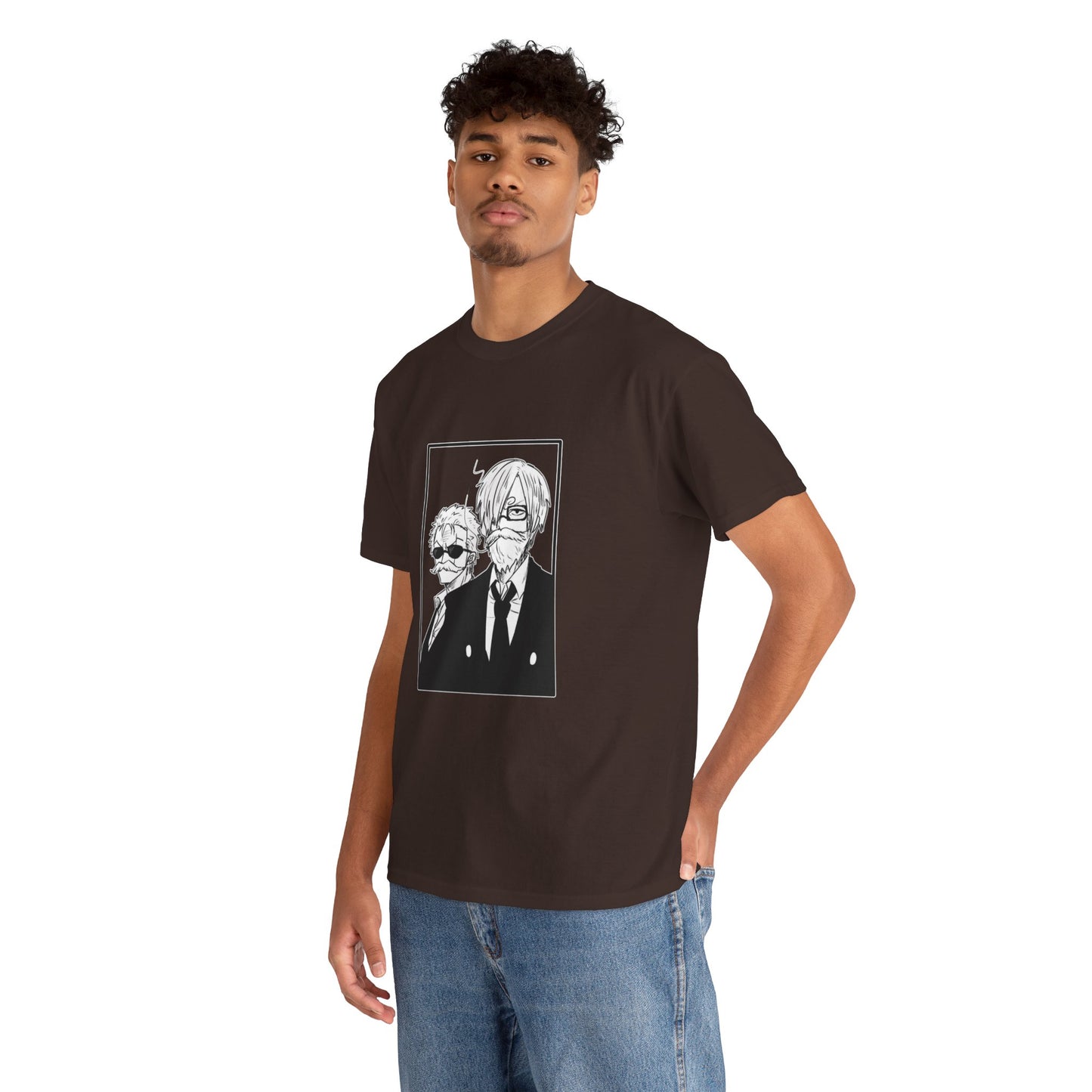 Spy Duo Anime T-Shirt, Minimalist Undercover Agents Tee, Seinen Manga Art, Premium Cotton