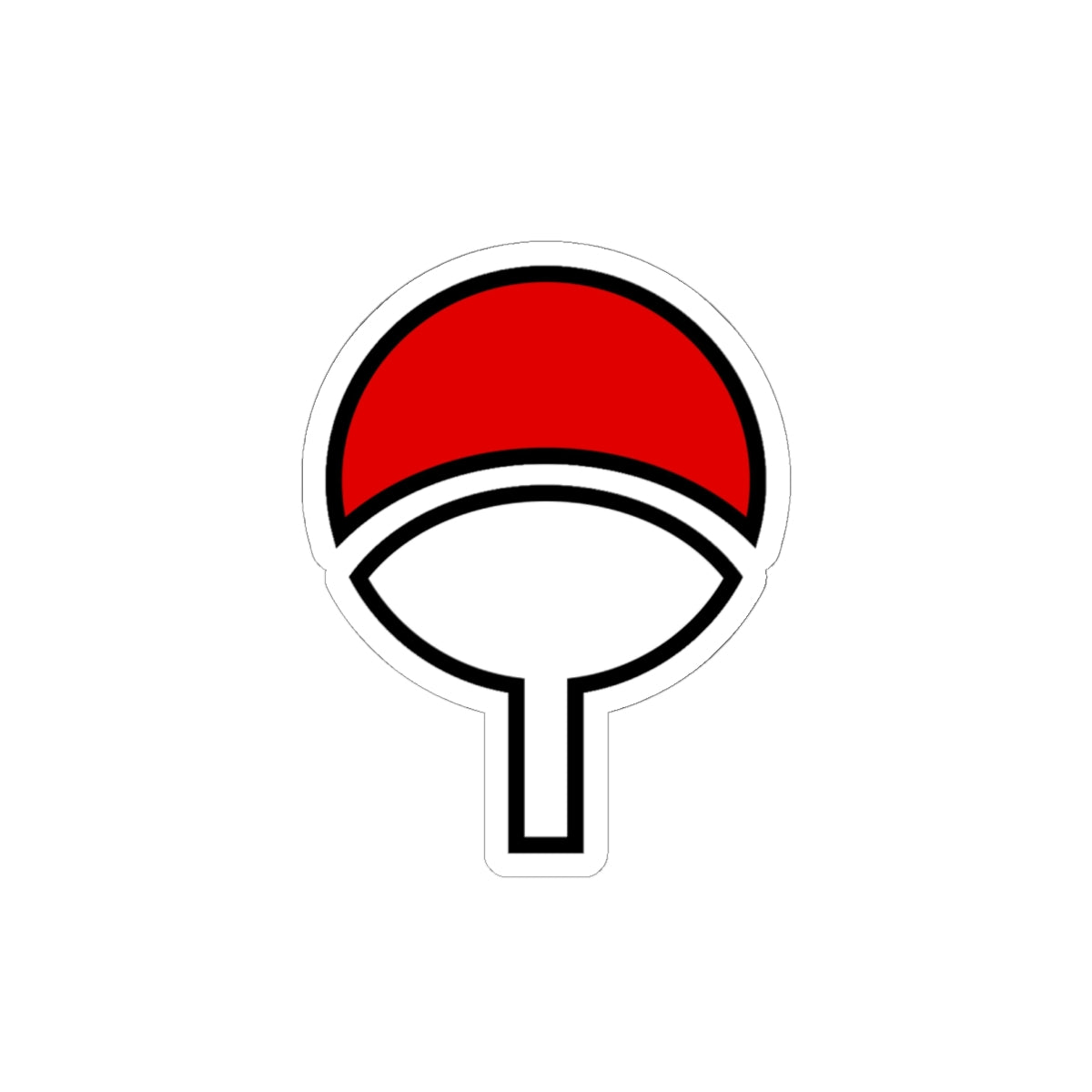 Clan Symbol Sticker, Red Tomoe Crest Vinyl Decal, Ninja Clan Art, Minimalist Anime Design