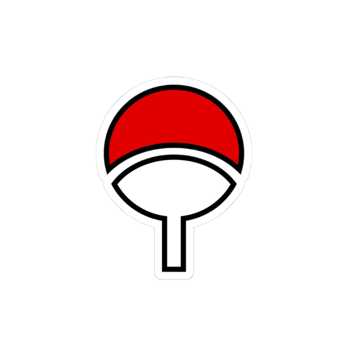 Clan Symbol Sticker, Red Tomoe Crest Vinyl Decal, Ninja Clan Art, Minimalist Anime Design